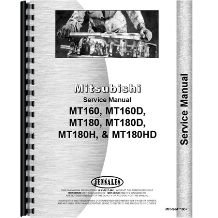 Aftermarket New Mitsubishi MT180HD Tractor Service Manual RAP79533